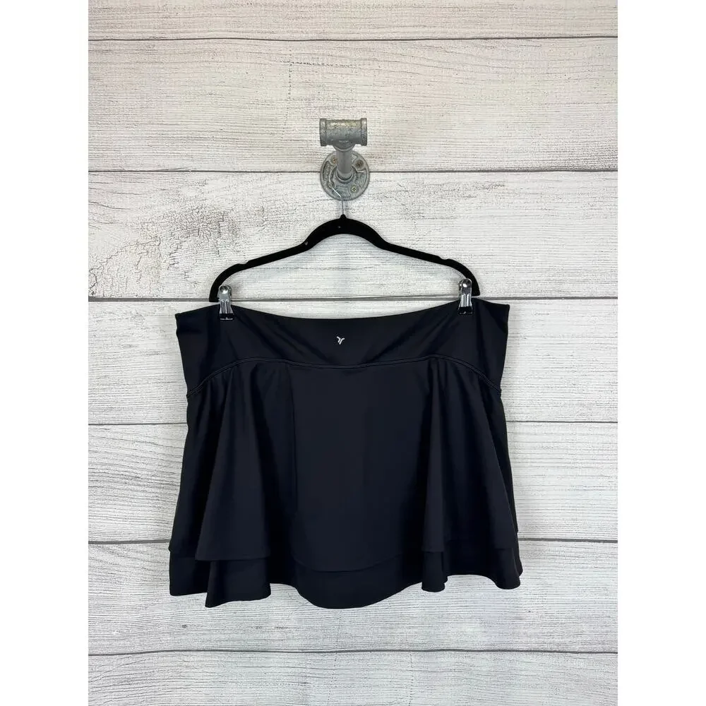 Old Navy Plus Size Active Black Extra High Rise Powersoft Skort Size 3X